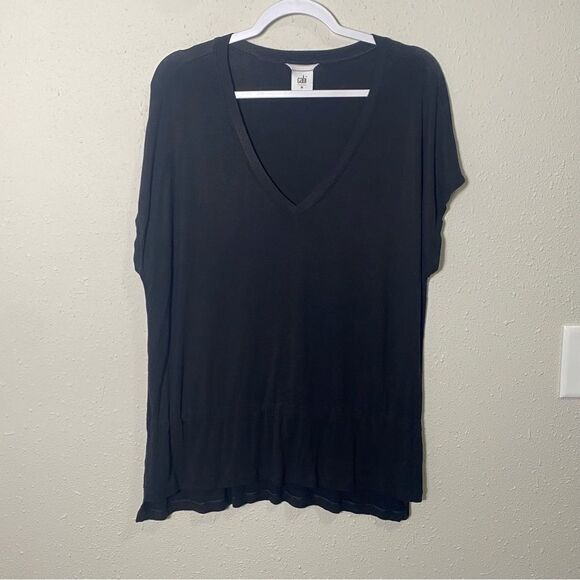 CAbi ATC Formal Tee Drawstring Bottom In Black Women's Size Medium - Picture 13 of 13